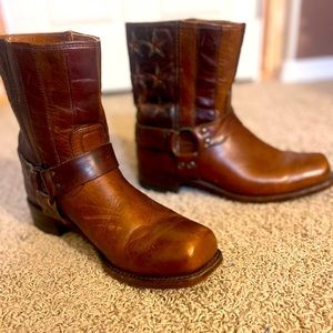 FRYE HARNESS AMERICANA Boots 150 Year Anniversary Stars Stripes USA Men's 13 M